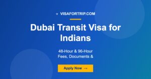 Dubai Transit Visa for Indians 2026: 48-Hour & 96-Hour Fees, Documents & Apply Online