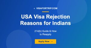 USA Visa Rejection Reasons for Indians 2026: 214(b) Guide & How to Reapply