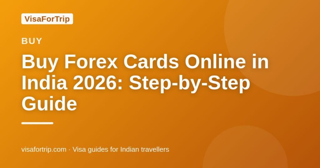 buy forex cards online — VisaForTrip guide cover