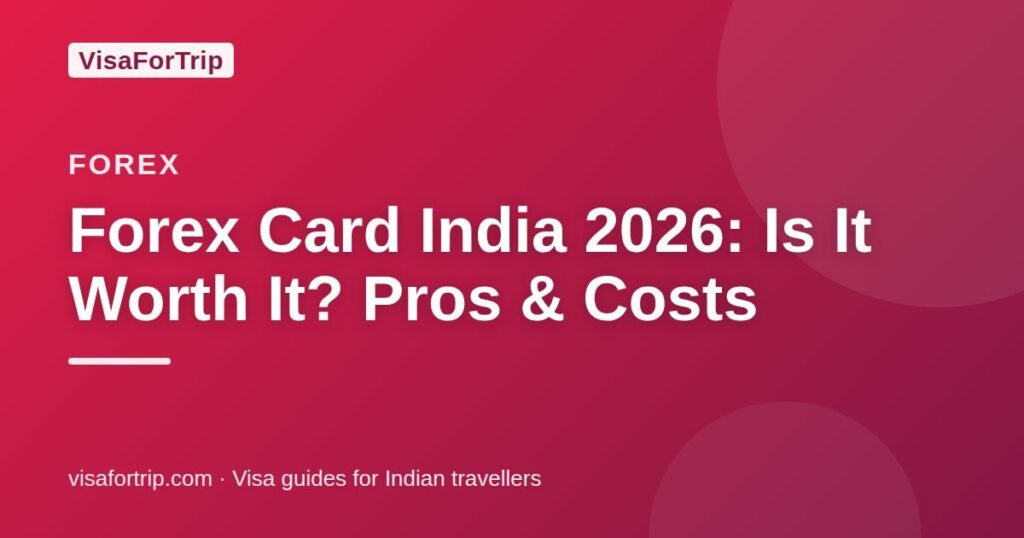 forex card india — VisaForTrip guide cover