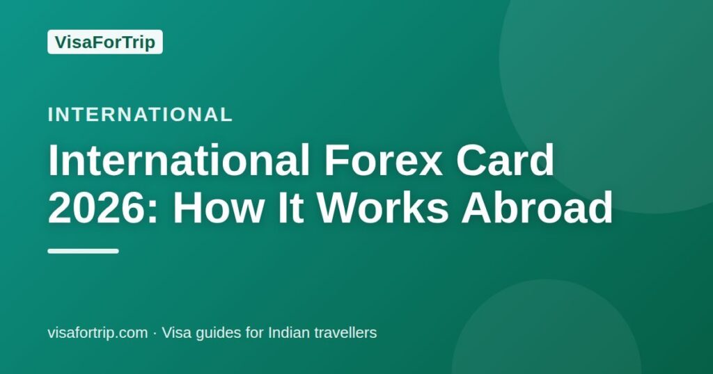 international forex card — VisaForTrip guide cover