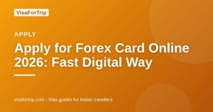 apply for forex card online — VisaForTrip guide cover