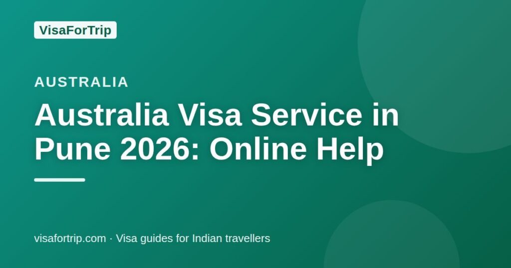 australia visa service in Pune — VisaForTrip guide cover