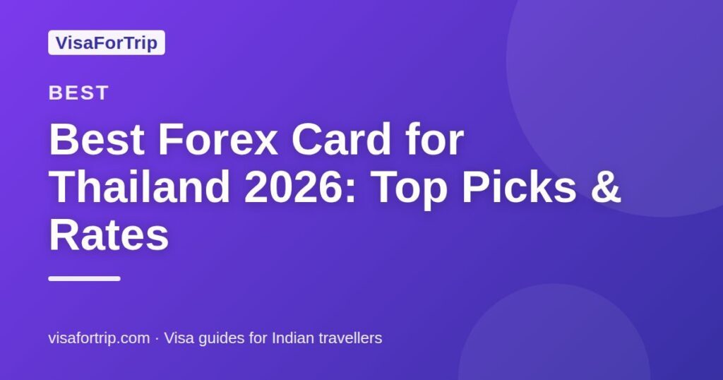best forex card for thailand — VisaForTrip guide cover