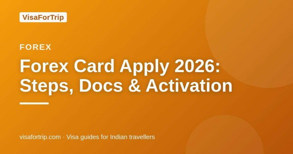 forex card apply — VisaForTrip guide cover