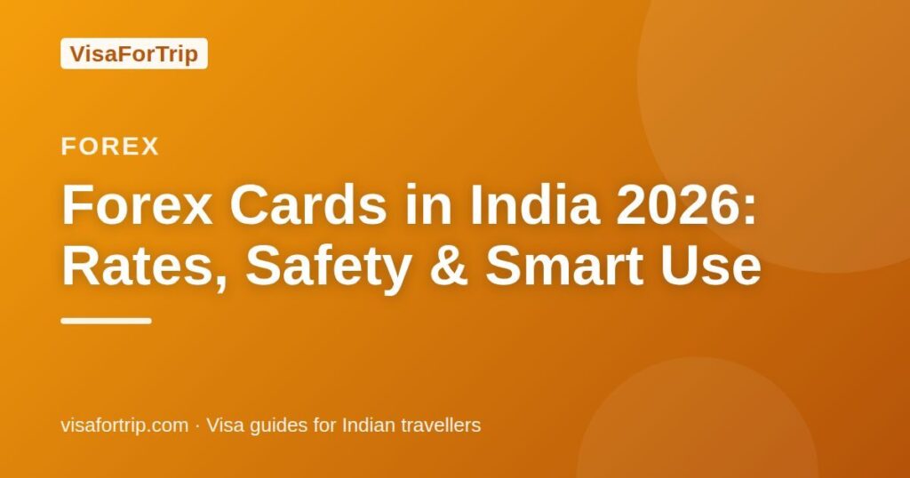 forex cards in india — VisaForTrip guide cover