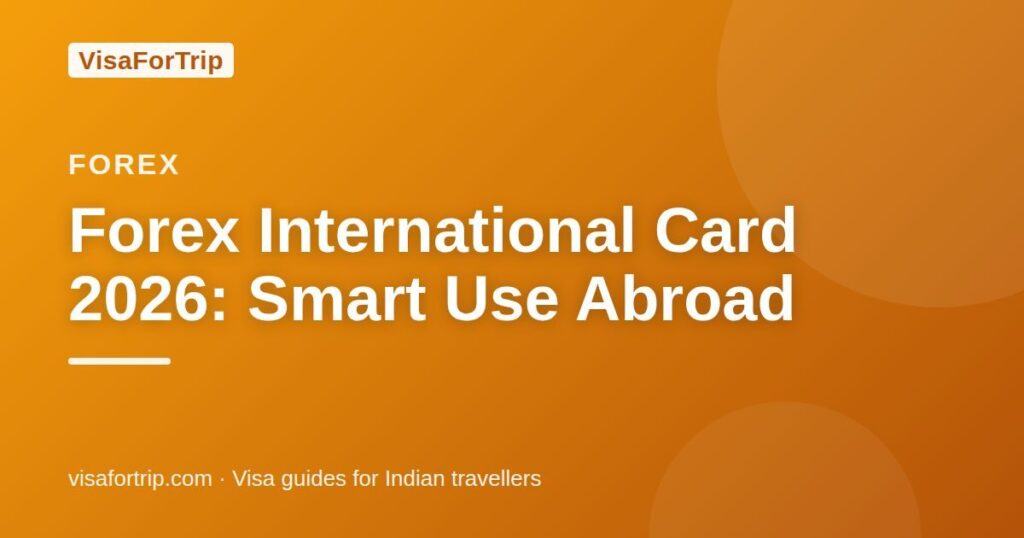 forex international card — VisaForTrip guide cover