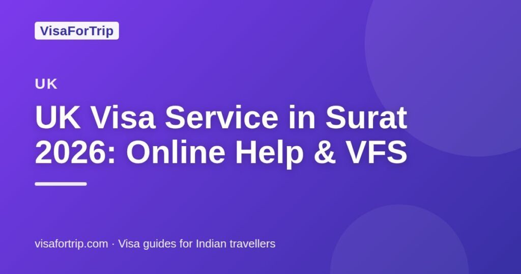 uk visa service in Surat — VisaForTrip guide cover