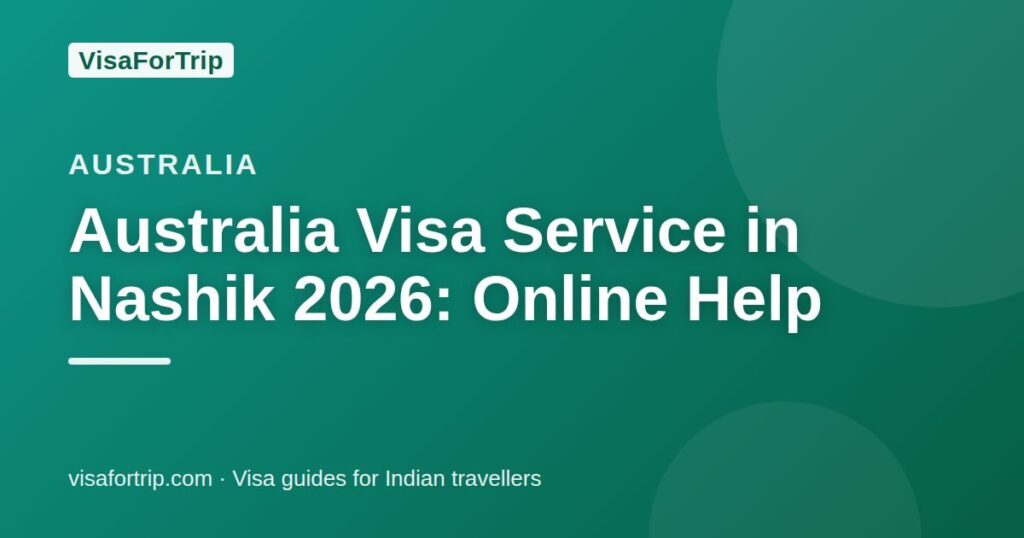 australia visa service in Nashik — VisaForTrip guide cover