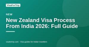 new zealand visa process from india — VisaForTrip guide cover