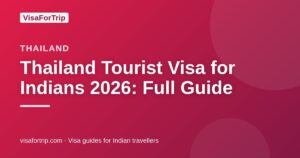 thailand tourist visa for indians — VisaForTrip guide cover